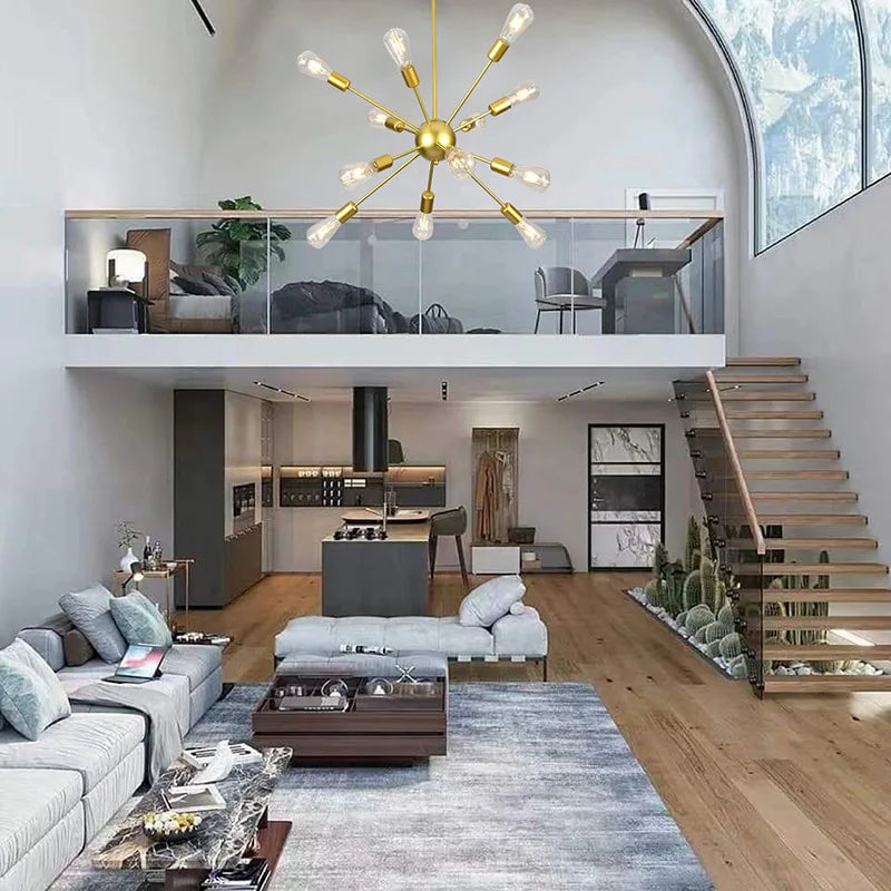 Moderne Lysekrone – Mid-Century Pendel i Vintage Stil